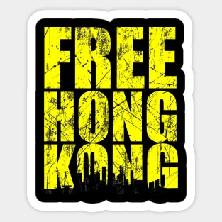 free hong kong tee Sticker